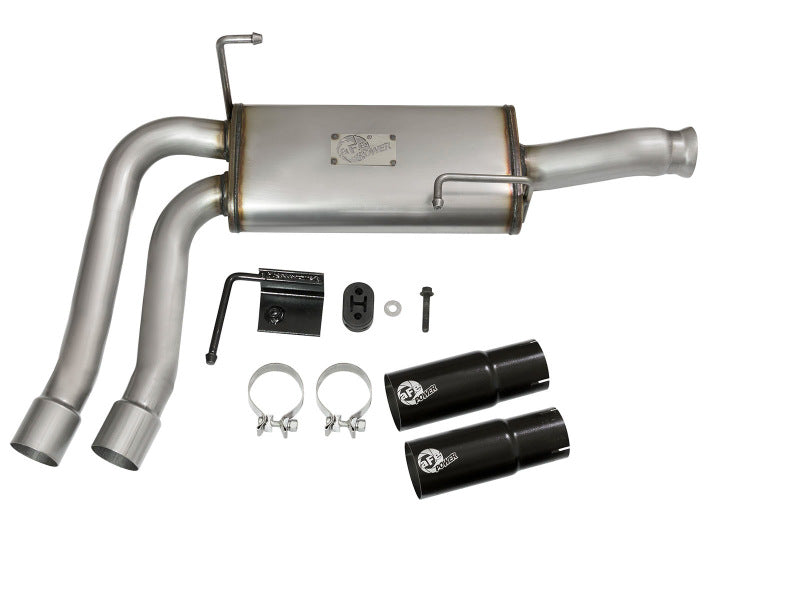 AFE 49-44070-B Series CB Middle-Side Exit SS Exhaust w/ Black Tips 09-16 fits G