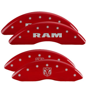 MGP 12124SRMHRD 4 Caliper Covers Engraved Front fits RAM Engraved Rear RAMHEAD R