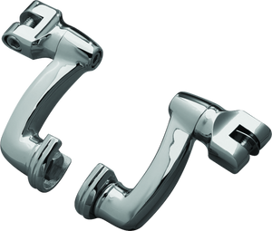 Kuryakyn 8016 Kuryakyn Longhorn Offset Peg Mounts Chrome (Pair)