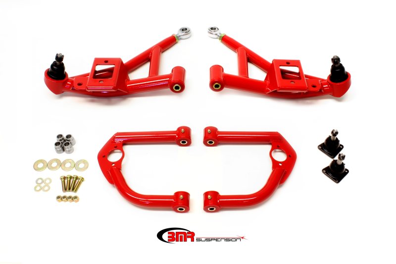 BMR AA032R F-Body Upper And Lower A-Arm Kit - Red