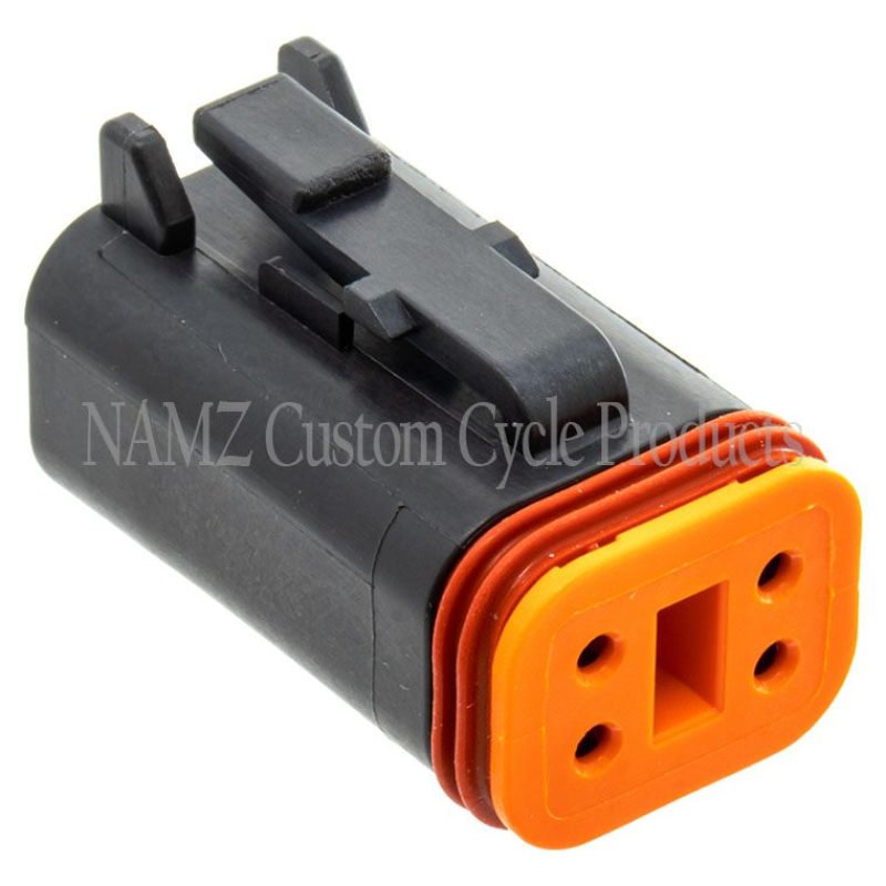 NAMZ DP-4B Deutsch DT Series 4-Wire Plug & Wedgelock - Black (HD 721BK)