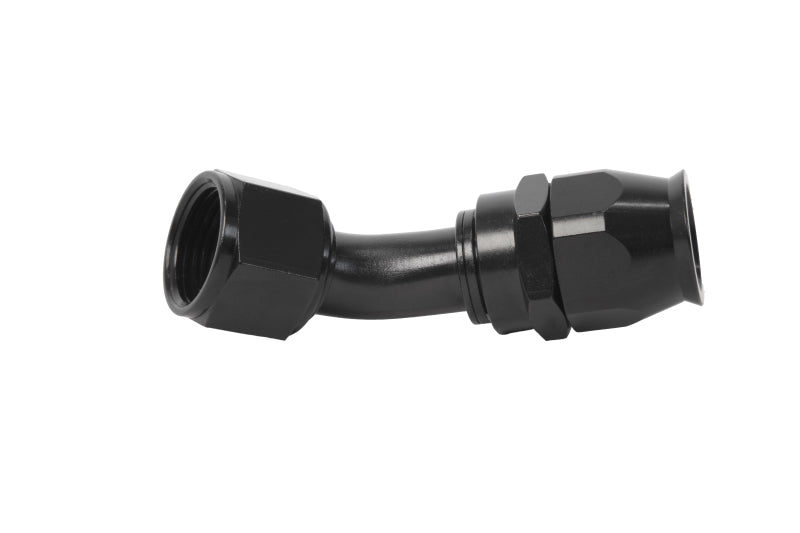 Aeromotive  15360 PTFE Hose End - AN-12 - 45 Deg - Black Anodized