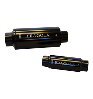 Fragola 960001-BL Fuel Filter -6AN In/Out 40 Micron. Black