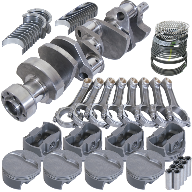 Eagle 13557L030 fits Chevy LT1350 1Pc 3.750in Crank 6.000in I-Beam Rods -5cc 4.030in Pistons Rotating Assembly