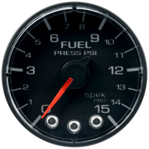 AutoMeter P515328 Autometer Spek-Pro - Nascar 2-1/16in Fuel Press 0-15 psi Bfb Ecu