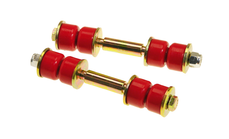 Prothane 19-405 Universal End Link Set - 3 1/4in Mounting Length - Red