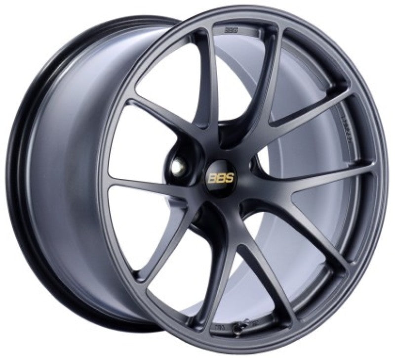 BBS RIA008MGR RI-A 18x9.5 5x120 ET23 Matte Gray Wheel -82mm PFS/Clip Required