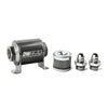 DeatschWerks 8-03-070-040K-8 Stainless Steel 8AN 40 Micron Universal Inline Fuel Filter Housing Kit (70mm)