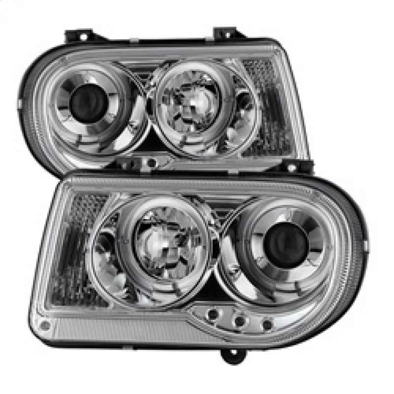 Spyder 5009142 fits Chrysler 05-10 300C Projector Headlights LED Halo LED Chrm