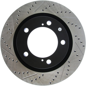 Stoptech 127.44156R 07-09 fits Toyota Tundra / 08-09 Toyota Sequoia Front Right Slotted & Drilled Rotor