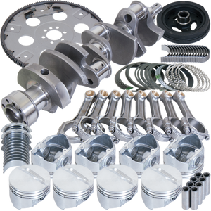 Eagle B13005L00068 fits Chevy 350 1Pc 3.750in Crank 5.700in I-Beam Rods 4.000in Pistons 168 Tooth FP Balanced Assembly