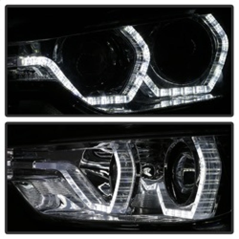 Spyder 5084361 fits BMW 12-14 F30 3 Series 4DR Projector Headlights - LED DRL -
