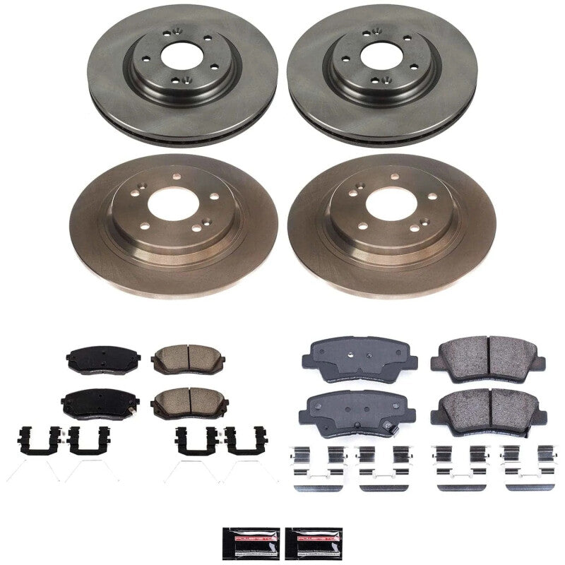 Power Stop KOE9272 22 fits Hyundai Kona Front and Rear Autospecialty Brake Kit