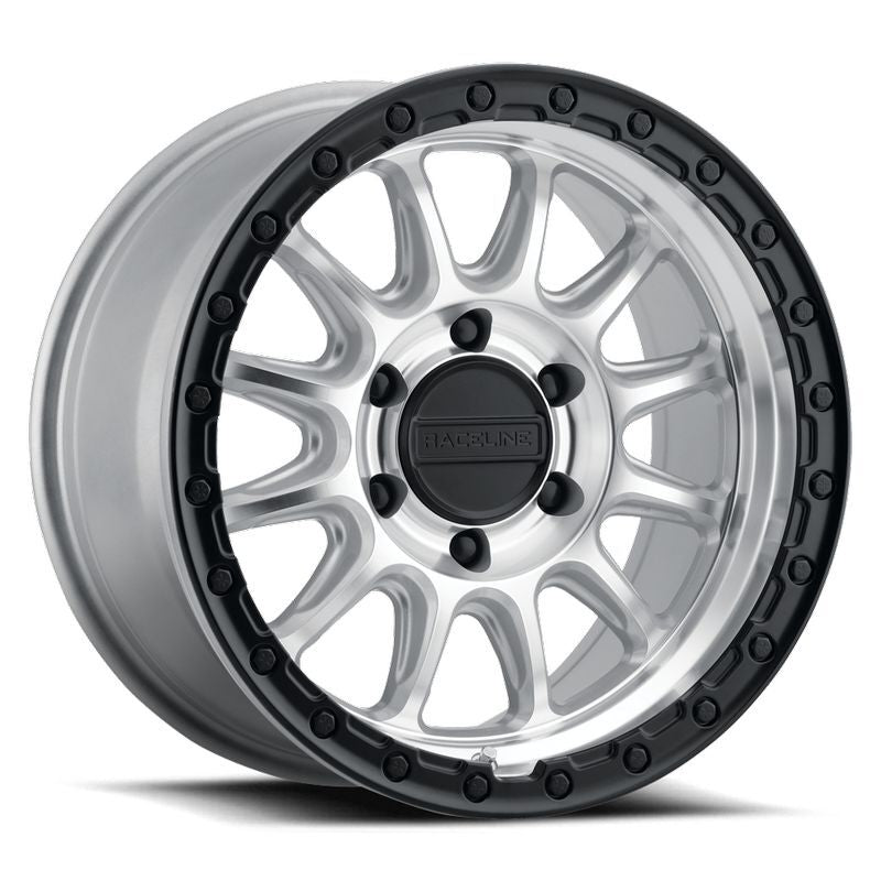 Raceline 960MB-89080+18 960MB Alpha 18x9in / 8X165.1 BP / 18mm Offset / 130.81mm Bore - Machined CC