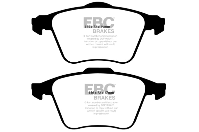 EBC DP21679 fits Volvo 08-10 S60 2.5 Turbo T5 Greenstuff Front Brake Pads