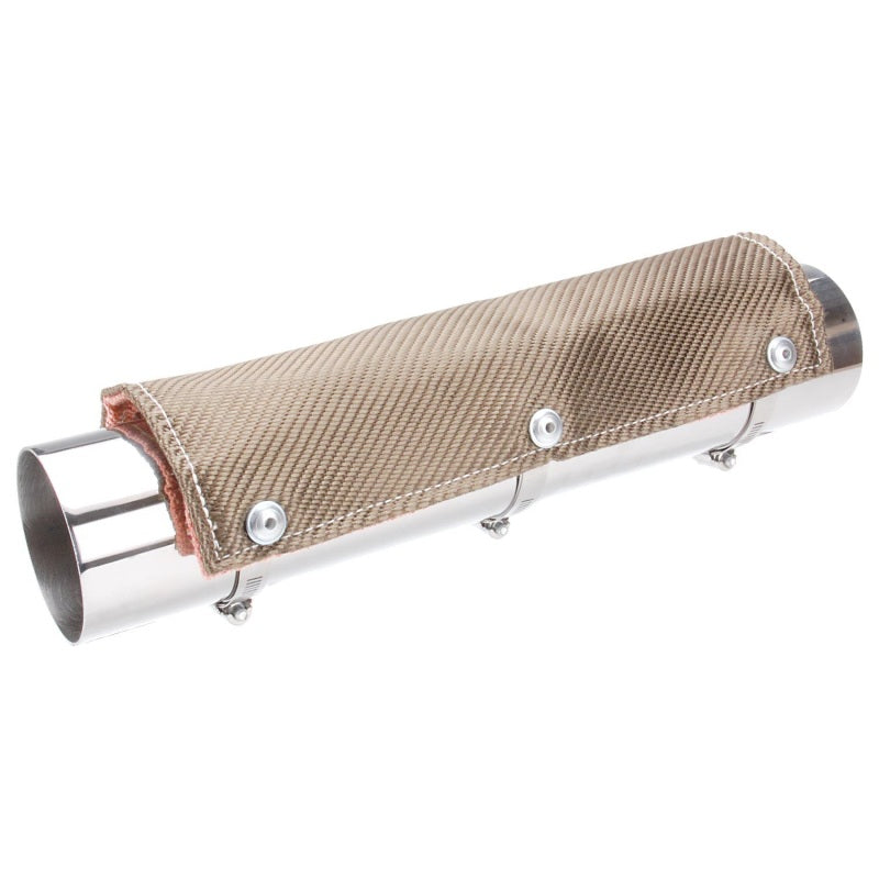DEI  10451 Pipe Shield w/Stainless Steel Clamps - 6in x 24in - Titanium