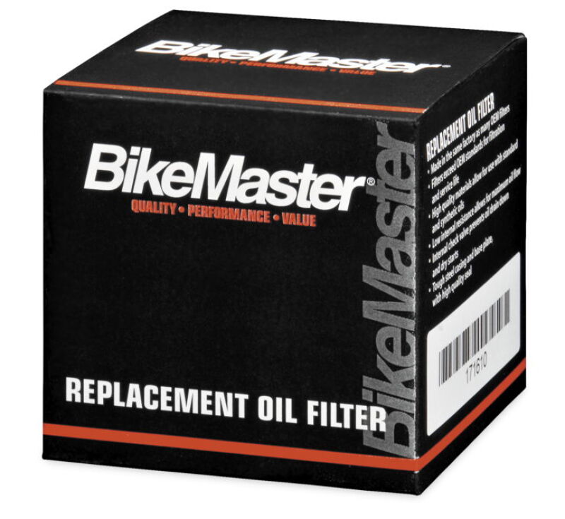 BikeMaster 171637 fits Honda BM-116 Oil Filter - Black