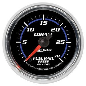 AutoMeter 6193 Autometer Cobalt 52mm 0-30,000 PSI F/S Electronic Diesel Fuel Rail Pressure Gauge (Cummins 6.7L)