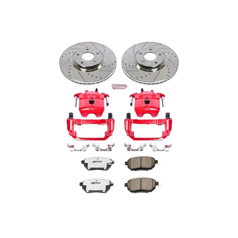 Power Stop KC116-26 07-08 fits Nissan Maxima Front Z26 Street Kit w/Cals