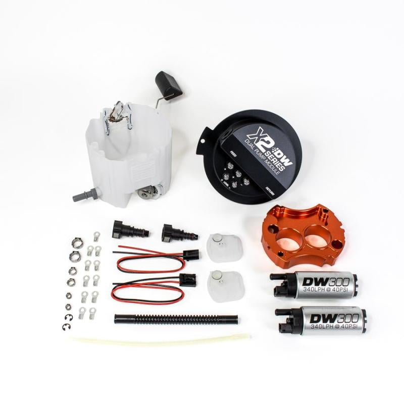 DeatschWerks 9-301-7002 10-15 fits Chevy Camaro LS 3.7 V6/ SS LS3 X2 Series Fuel Pump Module w 2 DW300s