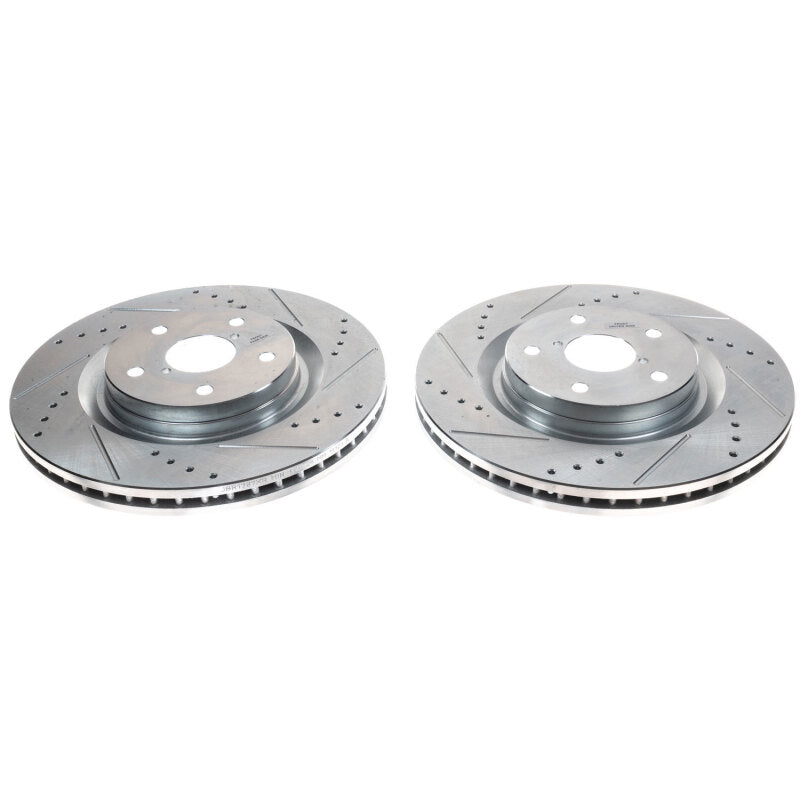 PowerStop fits Subaru 19-21 Forester Front Evolution Drilled & Slotted Rotors -