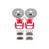 PowerStop KC2316 fits Pontiac Vibe Front Z26 Street Warrior Brake Kit w/Calipers