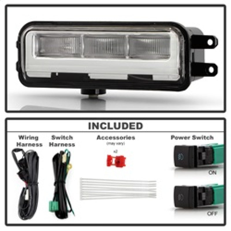 Spyder 24-25 Toyota Tacoma OEM LED Fog Lights w/ Switch (FL-CL-TTA2024-LED-C)