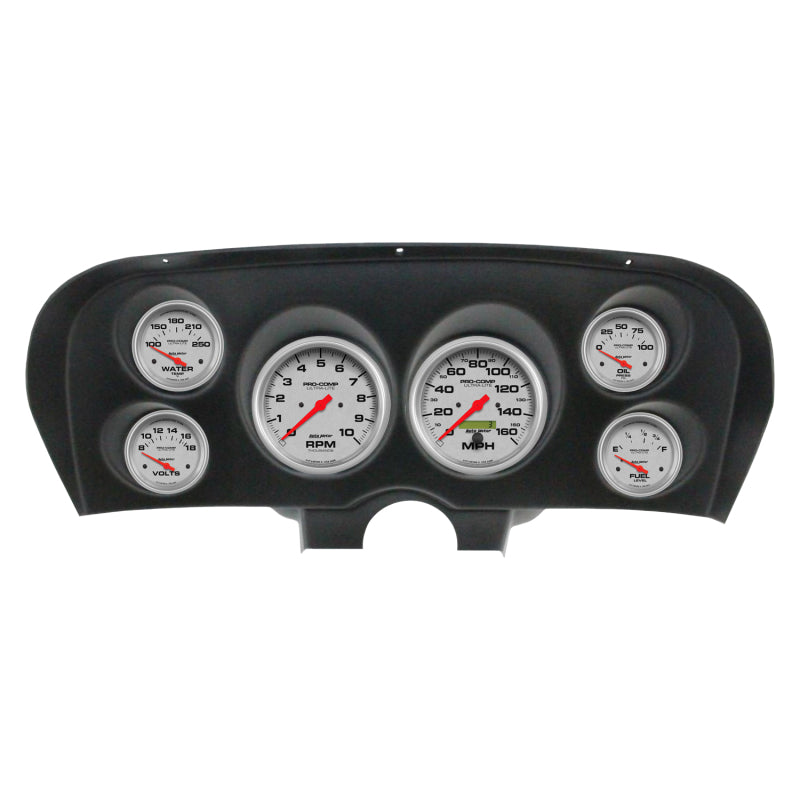 AutoMeter 2936-13 Autometer Ultra-Lite Direct Fit Dash Kit 69-70 fits Ford Mustang (2 x 5in. / 4 x 2-5/8in.)