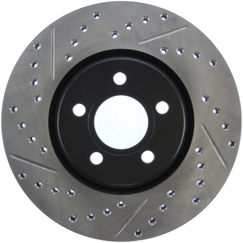 Stoptech 127.63053R 03-09 Chrysler PT Cruiser Tur / 03-05 Dodge Neon SRT-4 Front Right Slotted & Drilled Rotor