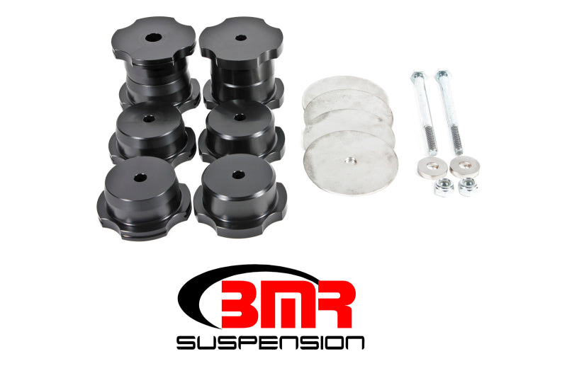 BMR BK062 6th Gen Camaro Rear Cradle Bushing Kit (Delrin) - Black