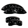 MGP 21192SCRKBK 4 Caliper Covers Engraved Front & Rear Circle K/fits Kia Black F