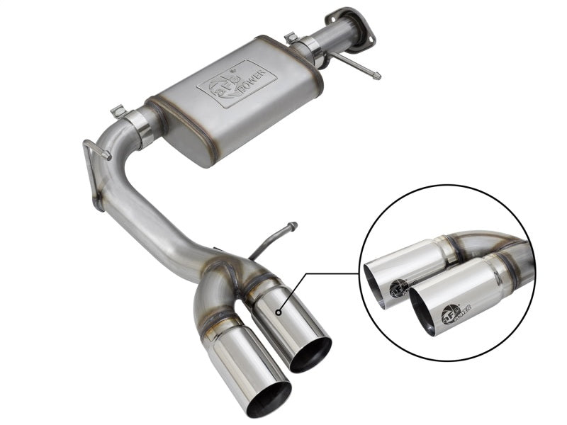AFE 49-44061-P Series CB 3in Middle Side Exit SS Exht w/Polish Tips 15-17 fits