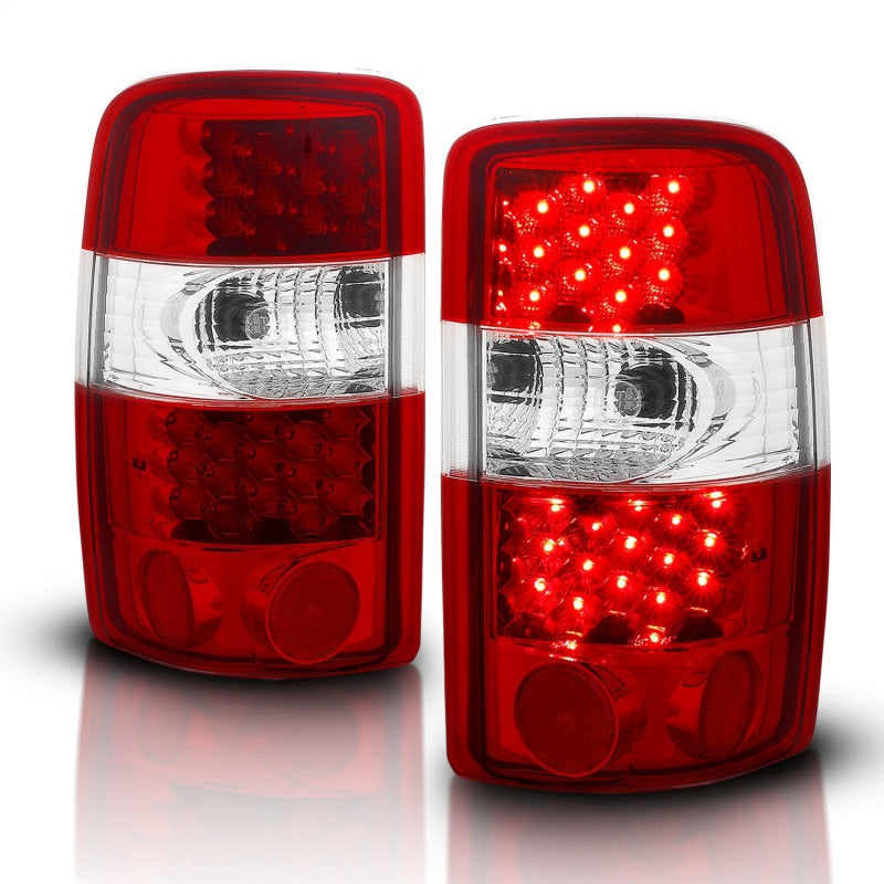 ANZO 311001 2006 fits Chevrolet 00-20 Suburban LED Taillights Red/Clear