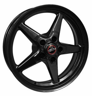 Race Star 92-537140B 92 Drag Star Bracket Racer 15x3.75 5x4.50BC 1.25BS Gloss Black Wheel