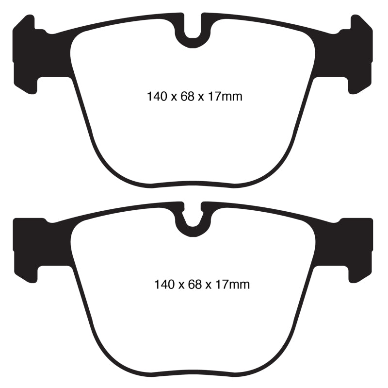 EBC DP22020 10+ fits BMW 535i 3.0 Twin Turbo GT (F07) Greenstuff Rear Brake Pads