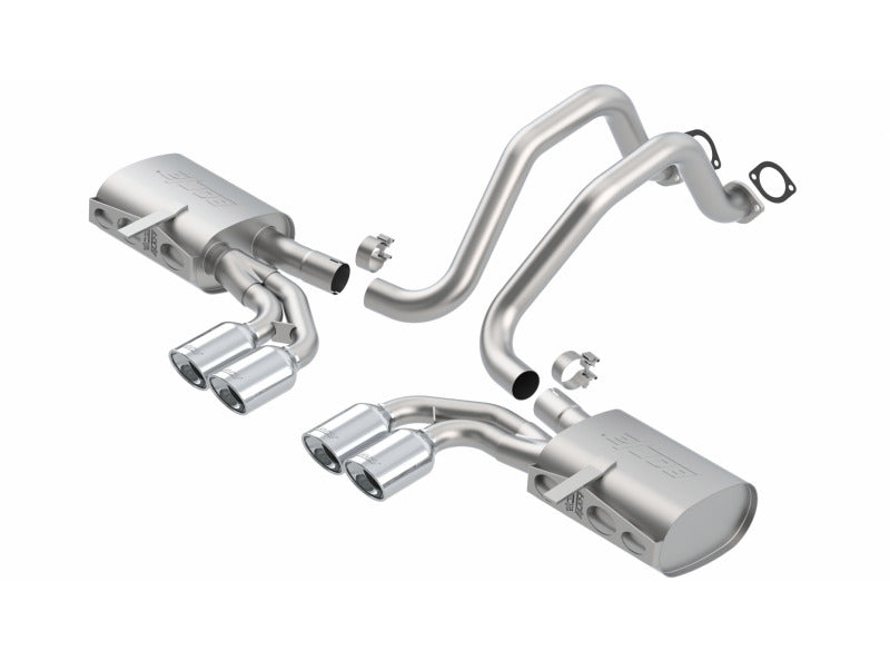 Borla 140427 fits Chevrolet 97-04 Corvette 5.7L 8cyl S-Type SS Catback Exhaust