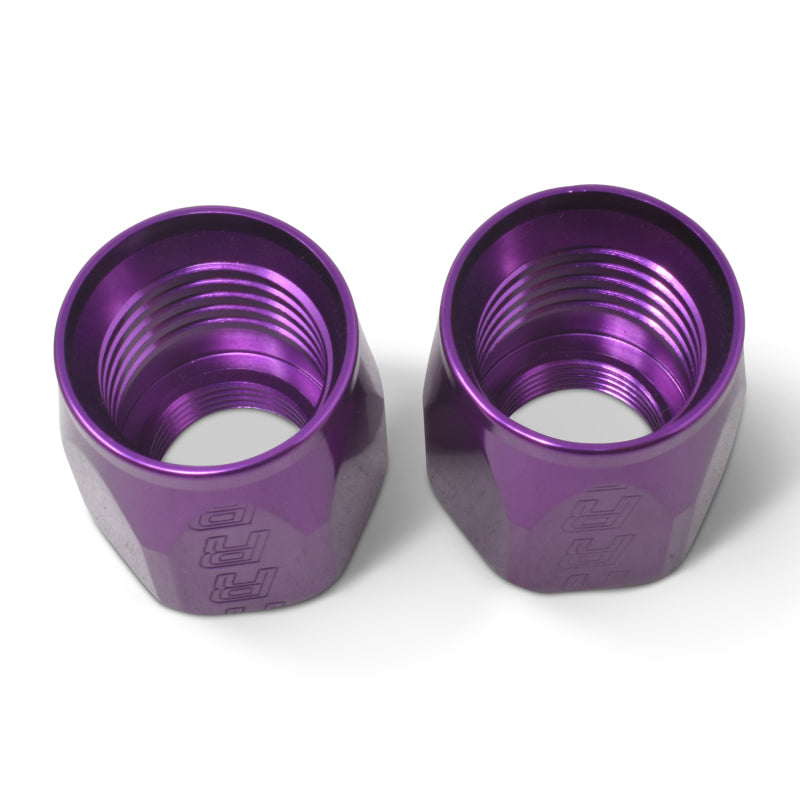 Russell 615542 Performance 2-Piece -10 AN Anodized Full Flow Swivel Hose End Sockets (Qty 2) - Purple