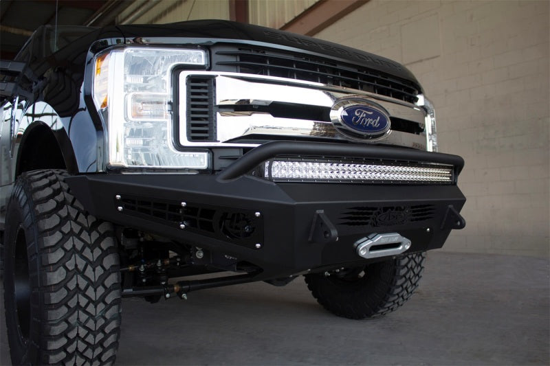 Addictive Desert Designs F167382840103 fits Ford 17-18 F-250 HoneyBadger Front Bumper w/ Winch Mount