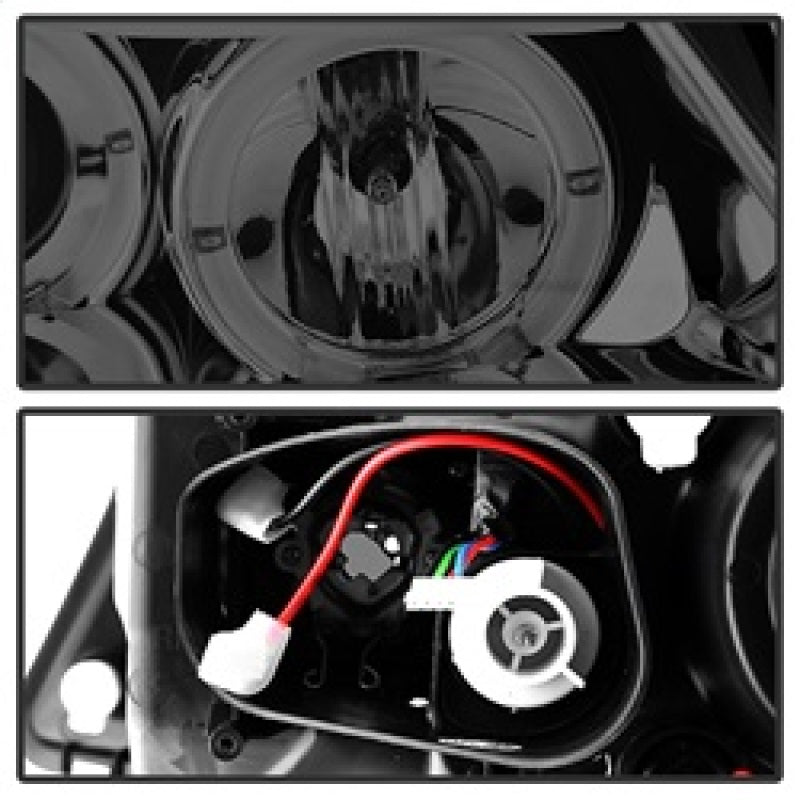 Spyder 5009029 fits BMW 06-08 E90 3-Series (4 dr) Proj LED Halo Amber Reflctr R