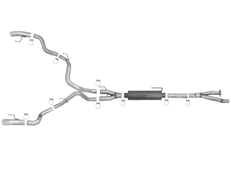 AFE 49-33095-P orce-XP Cat-Back Exhaust w/ Dual Hi-Tuck Pol Tips 17-18 fits For