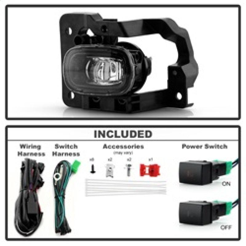SPYDER 9054266 23-24 fits Nissan Pathfinder OEM Full LED Fog Lights w/Switch (FL-NF22-LED-C)