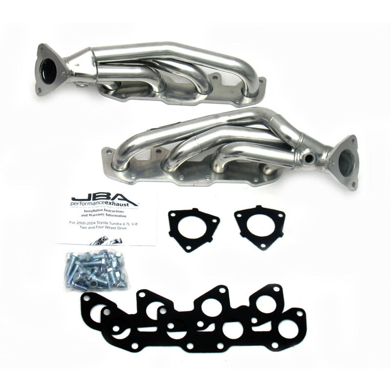 JBA 2010SJS fits Toyota 00-04 4.7L V8 1-1/2in Primary Silver Ctd Cat4Ward Header