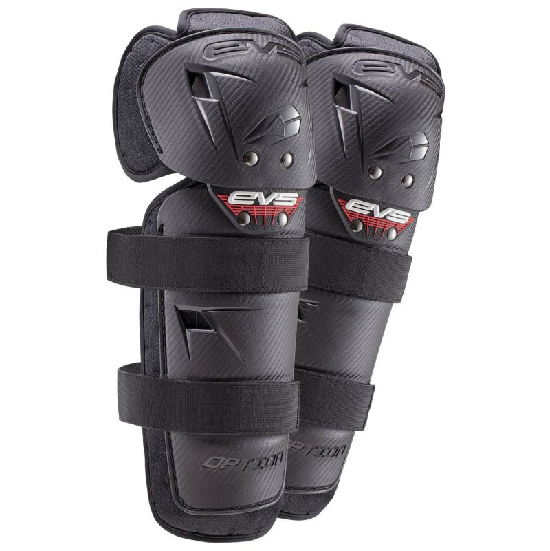 EVS OPTK16-BK-Y Option Knee Guard Black - Youth