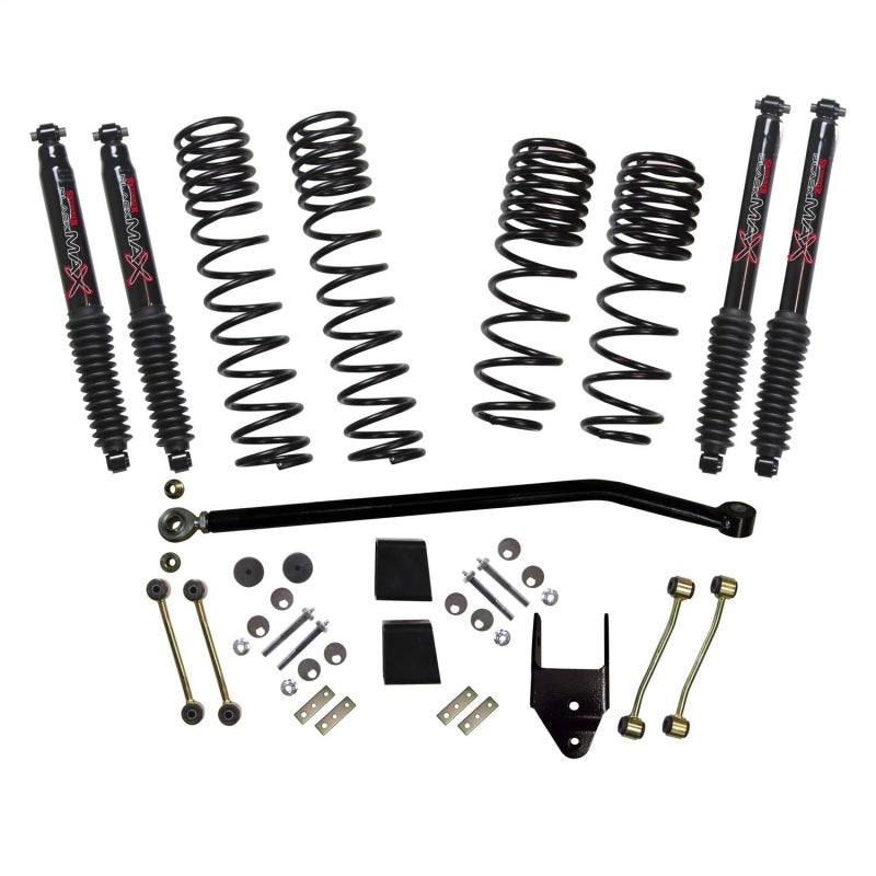 Skyjacker 21-23 Jeep Wrangler JL Non-Rubicon 4 Door LT 3.75in Coil System w/ Black MAX Shocks