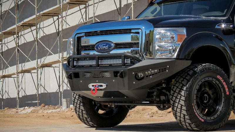 Addictive Desert Designs F067355000103 fits Ford 11-16 F-250 Super Duty HoneyBadger Front Bumper w/ Winch Mount