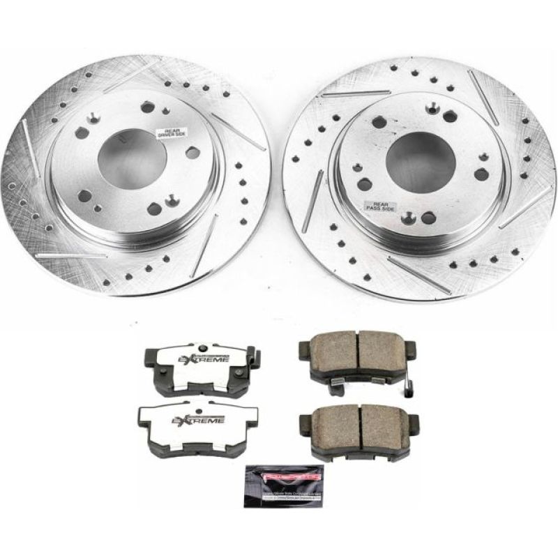 PowerStop K5860-26 11-15 fits Honda CR-Z Rear Z26 Street Warrior Brake Kit