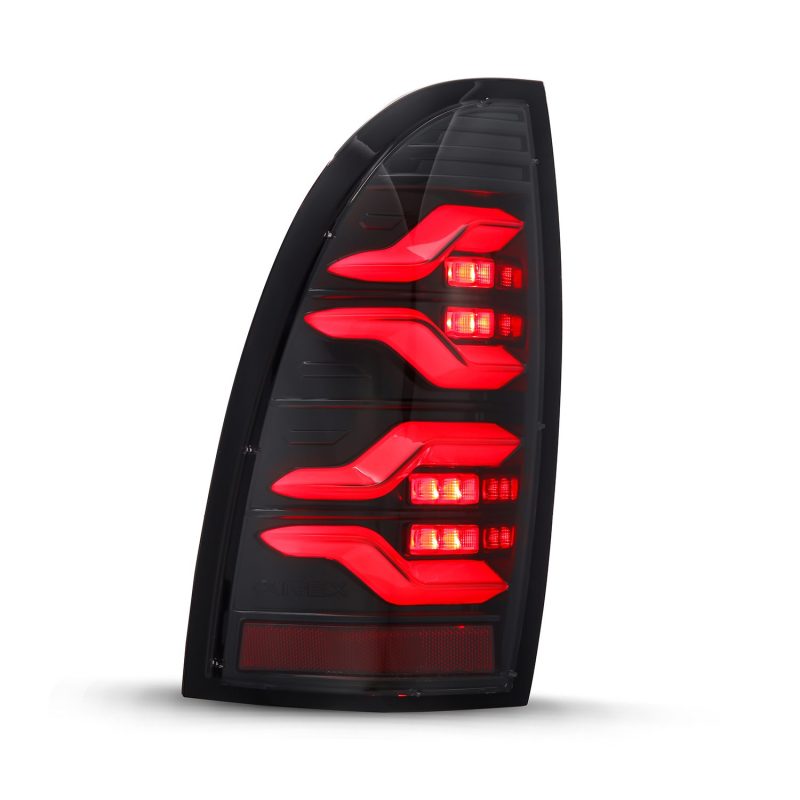 AlphaRex 680050 fits Toyota 05-15 Tacoma LUXX LED Taillights Alpha Blk w/Activ Light/Seq Signal