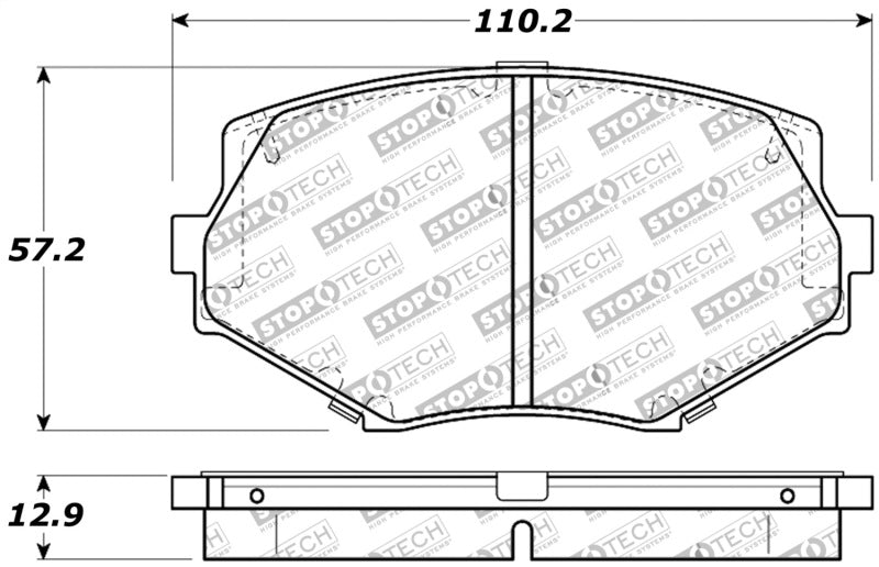 Stoptech 309.0635 Performance 94-97/99-05 fits Miata w/Normal Suspension Front Brake Pads D635