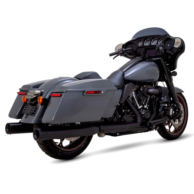 Vance 46714 & Hines HD Dresser 17-22 Eliminator 400 Black Slip-On Exhaust