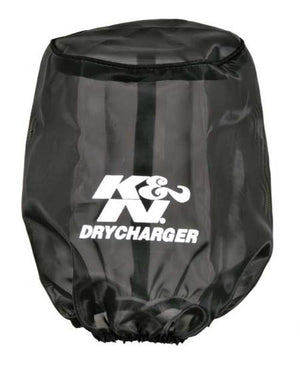 K&N Engineering RU-2590DK K&N Drycharger Air Filter Wrap Round Tapered Black 5.375in Base ID x 4.375in Top ID x 7 H